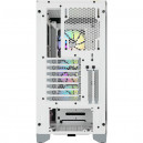 Corsair iCUE 4000X RGB Tempered Glass Mid-Tower ATX Case — Blanc