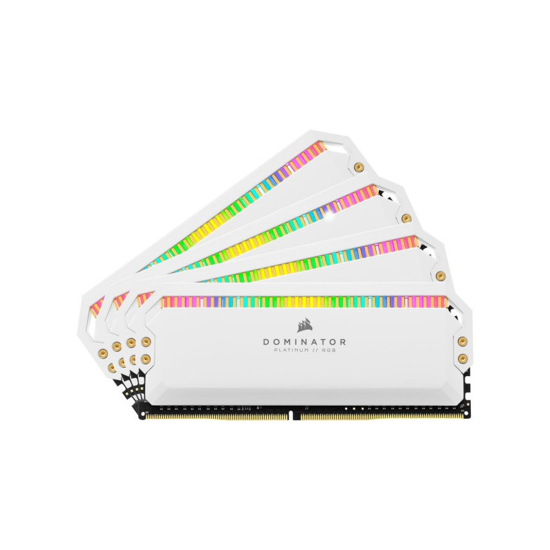 Corsair Dominator Platinum RGB 32 Go (4 x 8 Go) DDR4 3600 MHz CL18 - Blanc