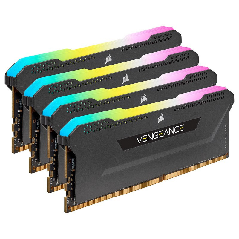 Corsair Vengeance RGB PRO SL Series 32 Go (4 x 8 Go) DDR4 3600 MHz CL18 - Noir