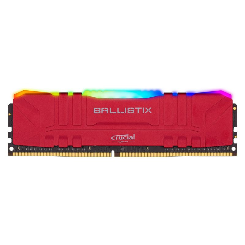 Ballistix Red RGB DDR4 8 Go (1 x 8 Go) 3200 MHz CL16 Tray