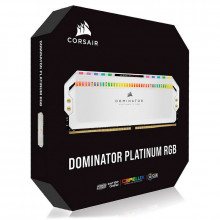 Corsair Dominator Platinum RGB 64 Go (4 x 16 Go) DDR4 3600 MHz CL18 - Blanc