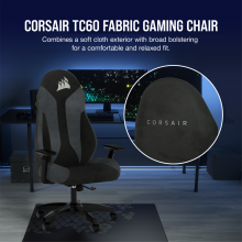 Corsair Fauteuil gaming TC60 FABRIC - Gris