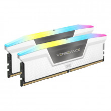 Corsair Vengeance RGB DDR5 32 Go (2 x 16 Go) 6200 MHz CL36 - Blanc