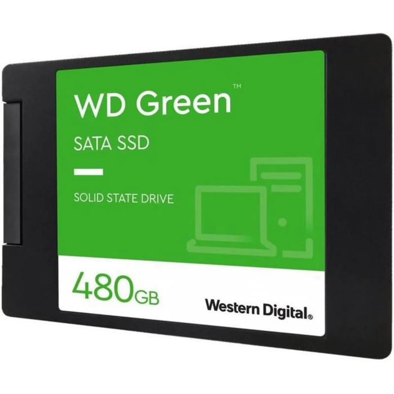 WESTERN DIGITAL - Green - Disque SSD Interne - 480 Go - 2,5" - WDS480G3G0A