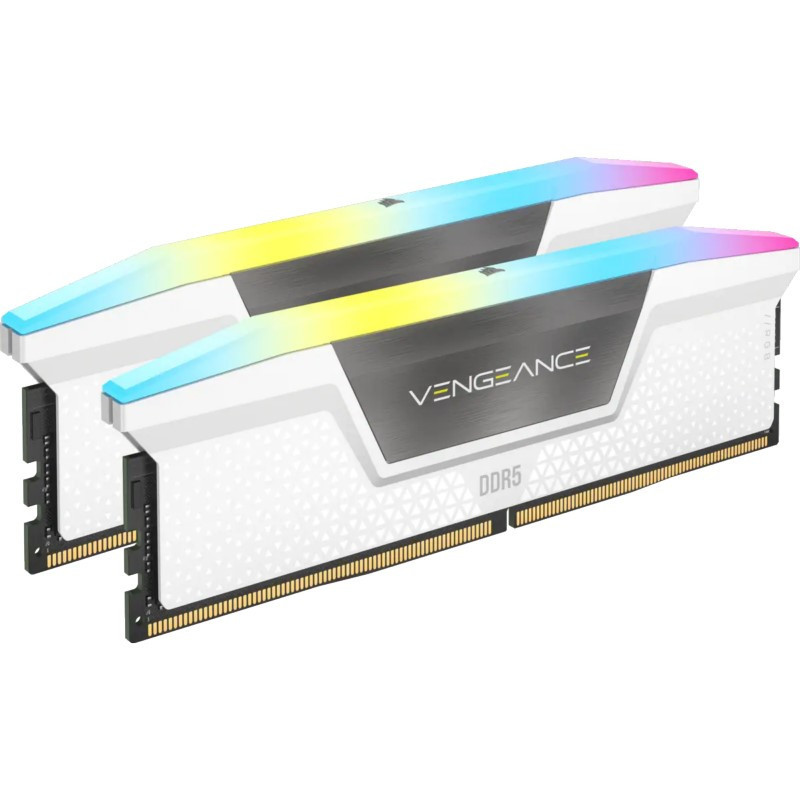 Corsair Vengeance RGB DDR5 32 Go (2 x 16 Go) 5600 MHz CL36 Blanc