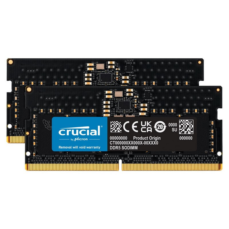 Crucial SO-DIMM DDR5 64 Go (2 x 32 Go) 4800 MHz CL40 2Rx8