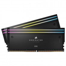 Corsair Dominator Titanium DDR5 RGB 64 Go (2 x 32 Go) 6400 MHz CL32 - Noir