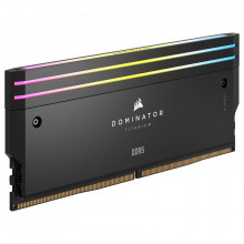 Corsair Dominator Titanium DDR5 RGB 64 Go (4 x 16 Go) 6400 MHz CL32 - Noir
