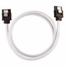 Corsair Câble gainé Premium SATA 6Gbps 60 cm — blanc