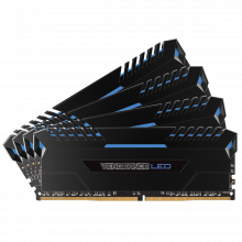 Corsair VENGEANCE® LED 32GB (4 x 8GB) DDR4 DRAM 3200MHz C16 Memory Kit - Blue LED